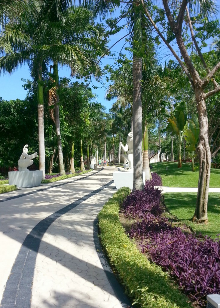 Beautiful grounds at the Grand Riviera Princess, Playa Del Carmen, Mexico